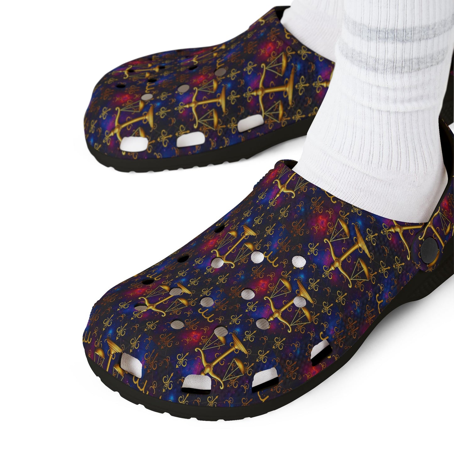 EVA Foam Rubber Shoes, (AOP), Libra, Zodiac v2, Pattern