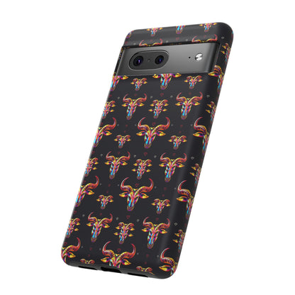 Tough Cases, Taurus, Zodiac, Metal Pattern