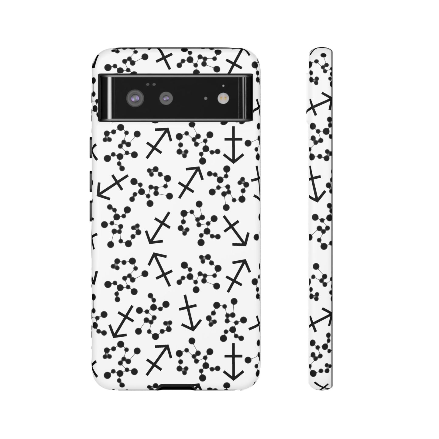 Tough Cases with the Sagittarius Zodiac sign for iPhone, Samsung Galaxy, and Google Pixel devices