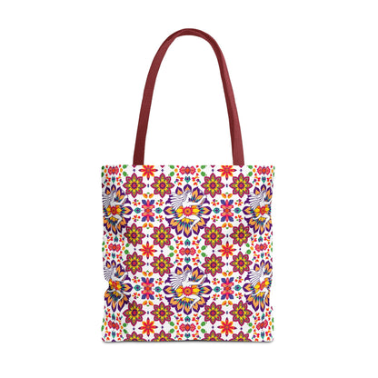 Tote Bag, (AOP), Sagittarius, Zodiac v2, Flower Pattern
