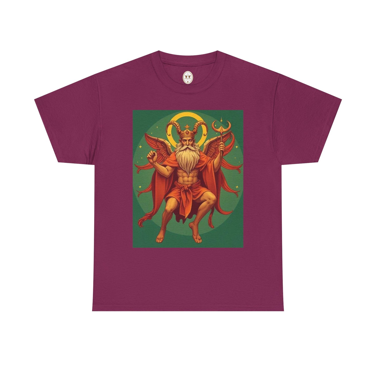 Unisex Heavy Cotton T-Shirt, Aries God, Zodiac Design