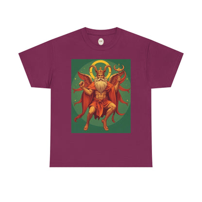 Unisex Heavy Cotton T-Shirt, Aries God, Zodiac Design