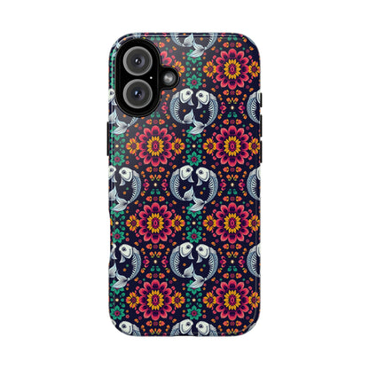 Tough Cases, Pisces, Zodiac v4, Flower Pattern