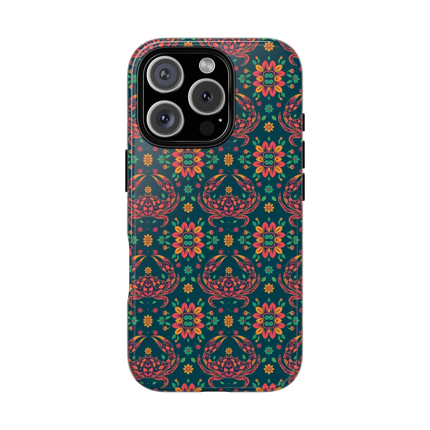Tough Cases, Cancer, Zodiac v4, Flower Pattern