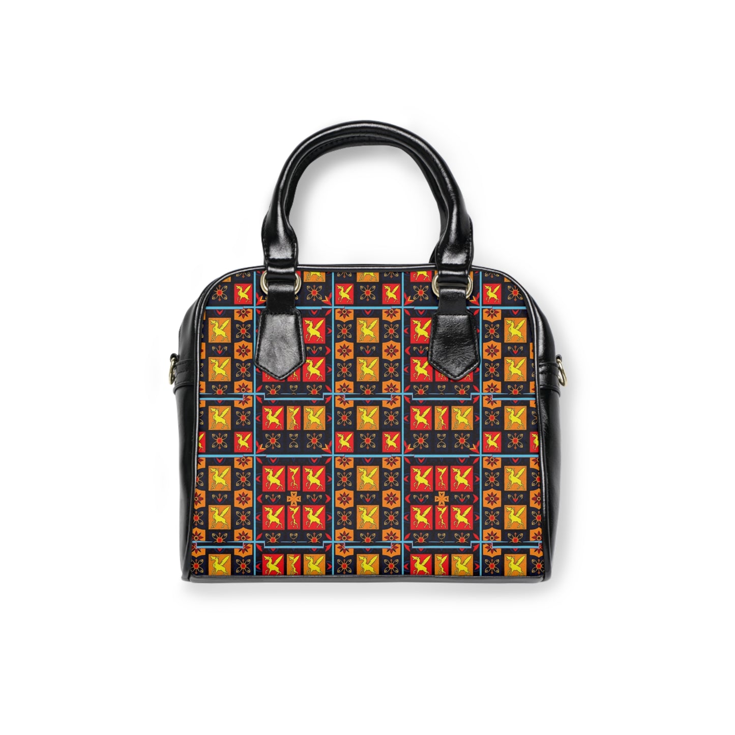 Shoulder Handbag, Sagittarius, Zodiac v2, Shapes Pattern