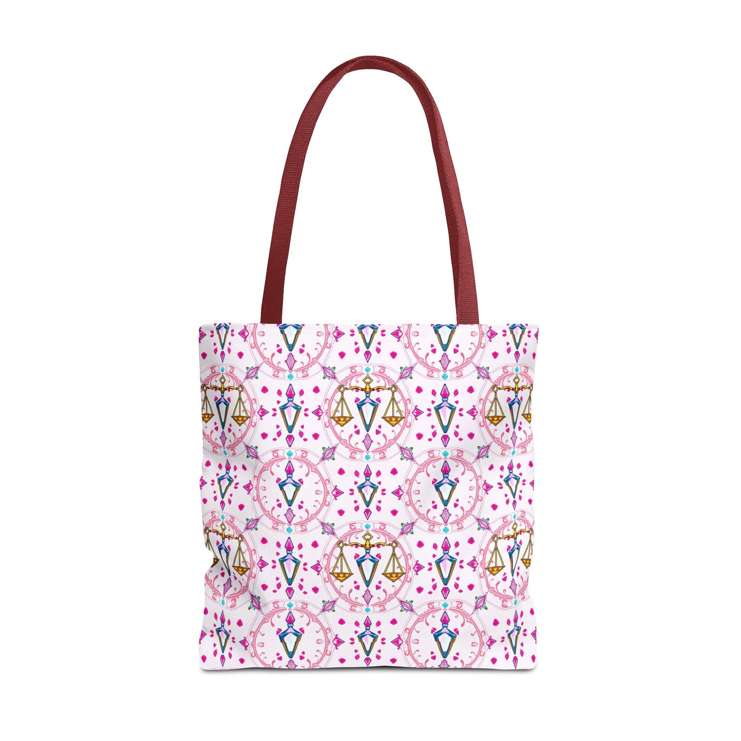 Tote Bag (AOP), Libra, Zodiac, Jewel Pattern