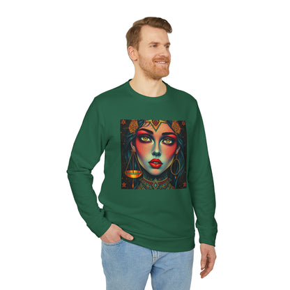 Adidas, Unisex Fleece Crewneck Sweatshirt, Libra, Pop Art v1, Zodiac