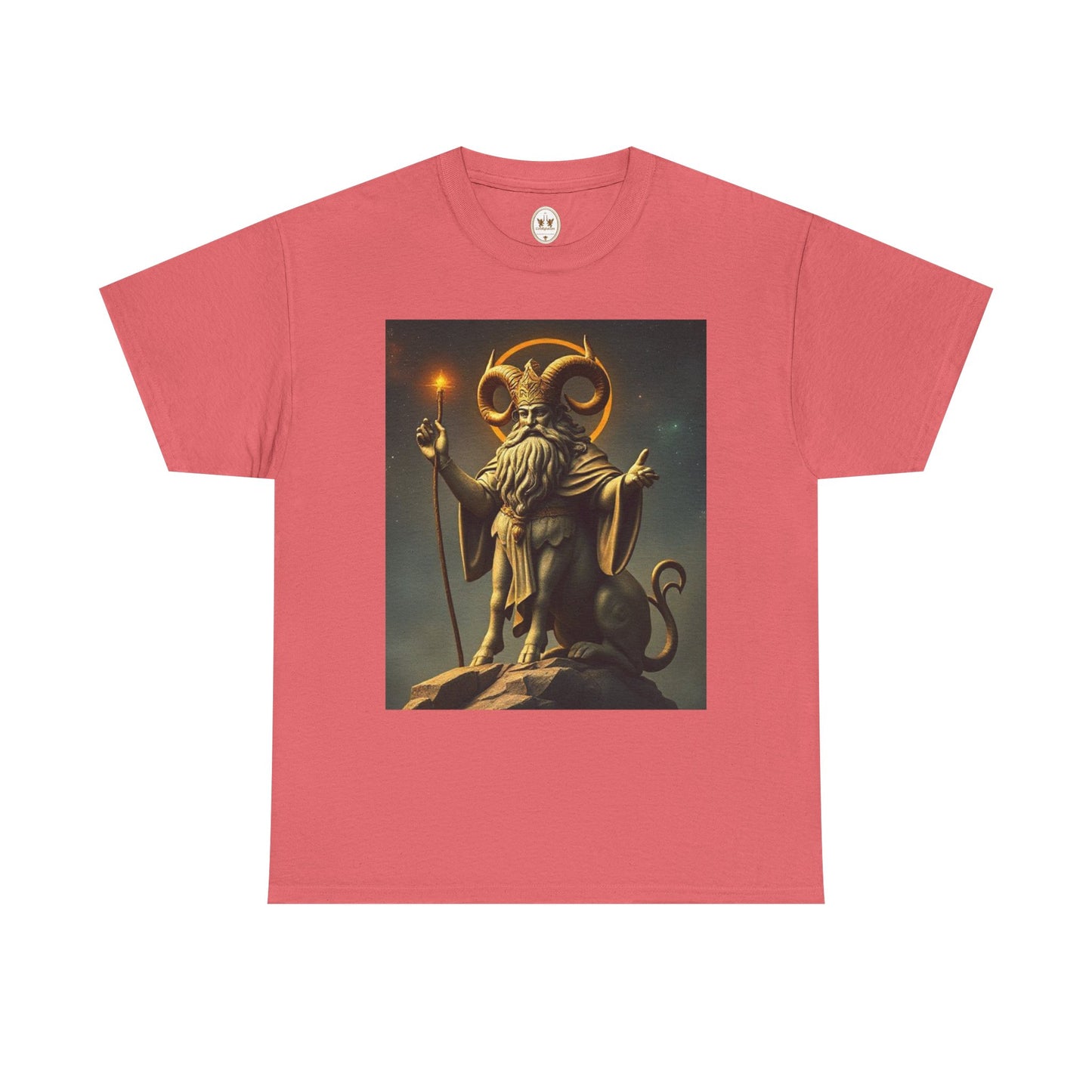 Unisex Heavy Cotton T-Shirt, Taurus God v1, Zodiac Design