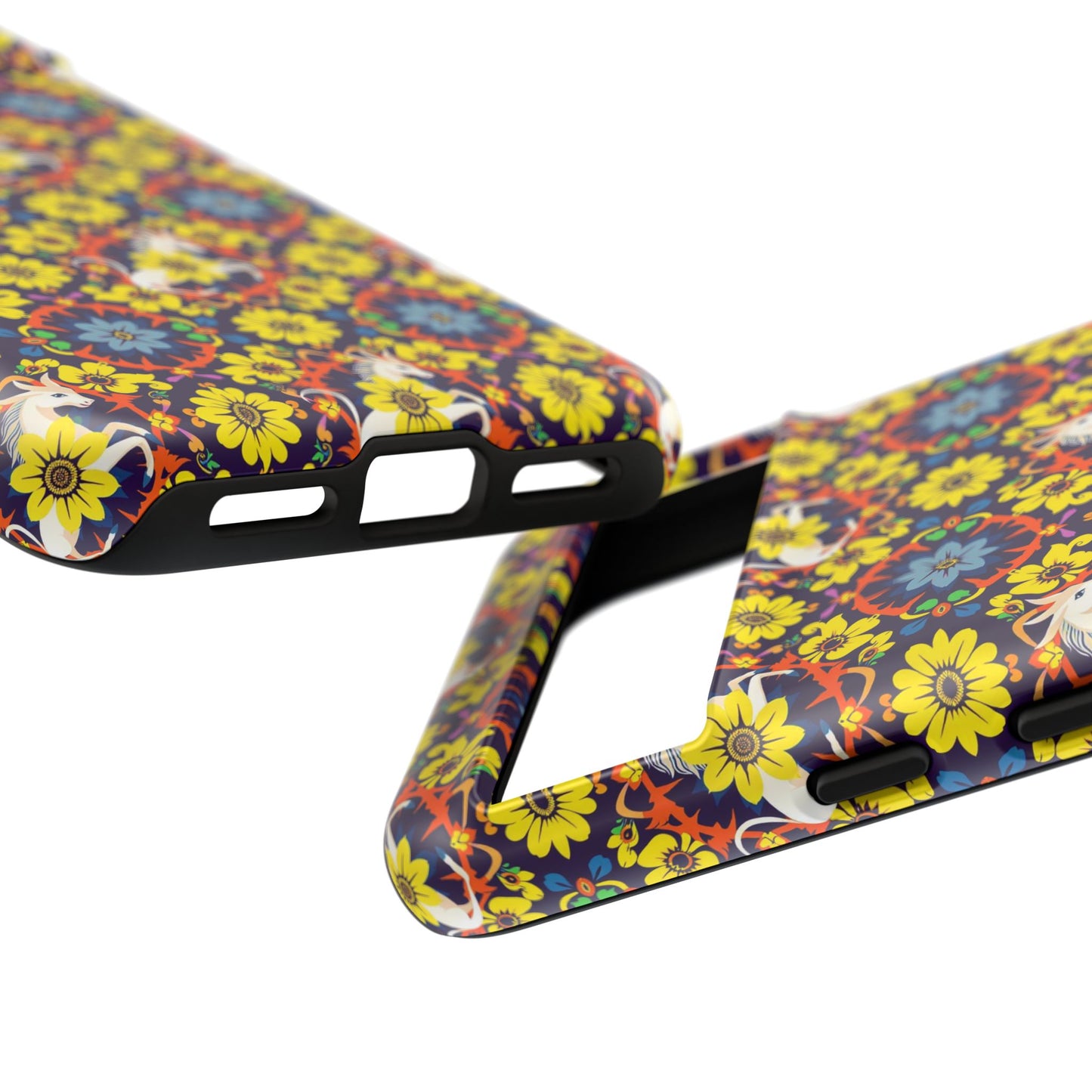 Tough Cases, Aquarius, Zodiac v3, Flower Pattern
