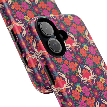 Tough Cases, Cancer, Zodiac v1, Flower Pattern