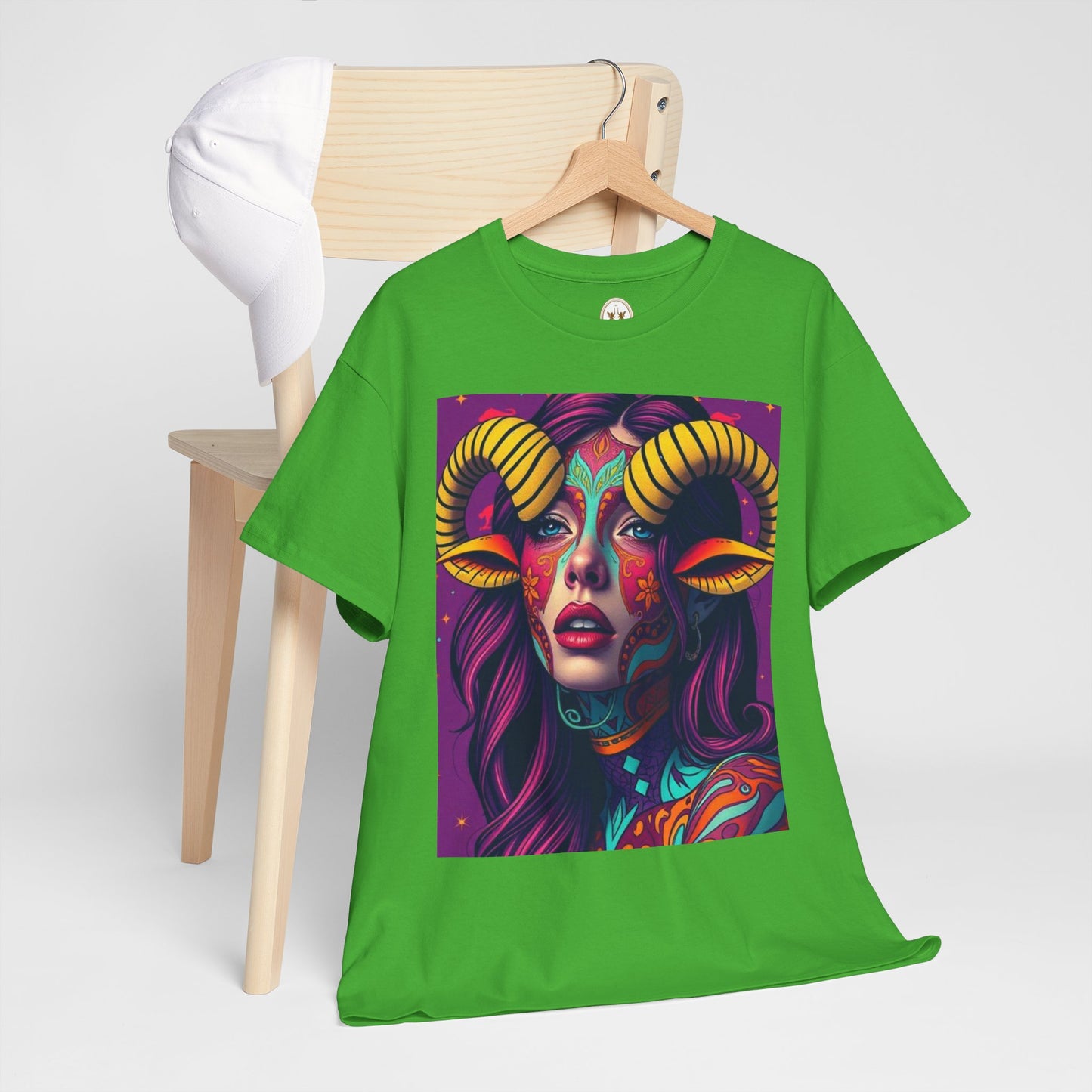 Unisex Heavy Cotton T-Shirt, Taurus, Zodiac v2, Sexy Art