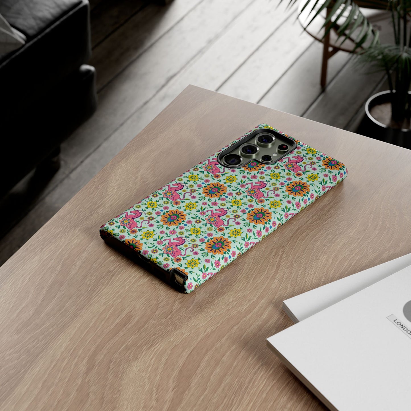 Tough Cases, Aquarius, Zodiac, Flower Pattern