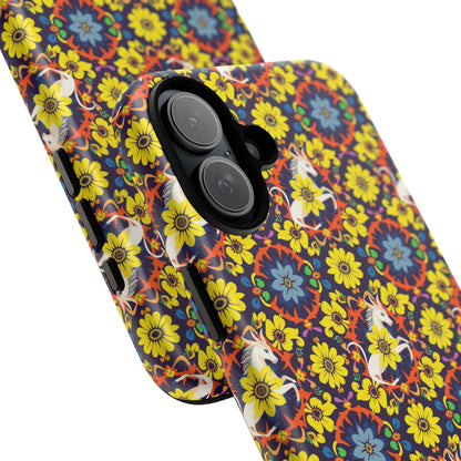 Tough Cases, Aquarius, Zodiac v3, Flower Pattern