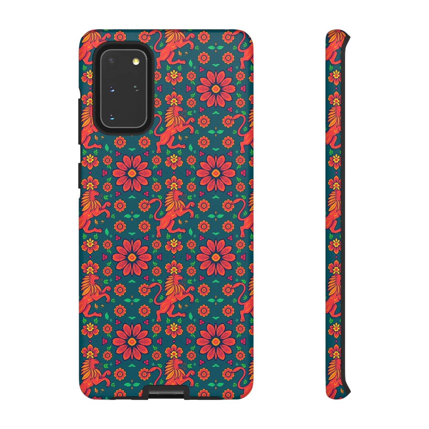 Tough Cases, Leo, Zodiac v2, Flower Pattern