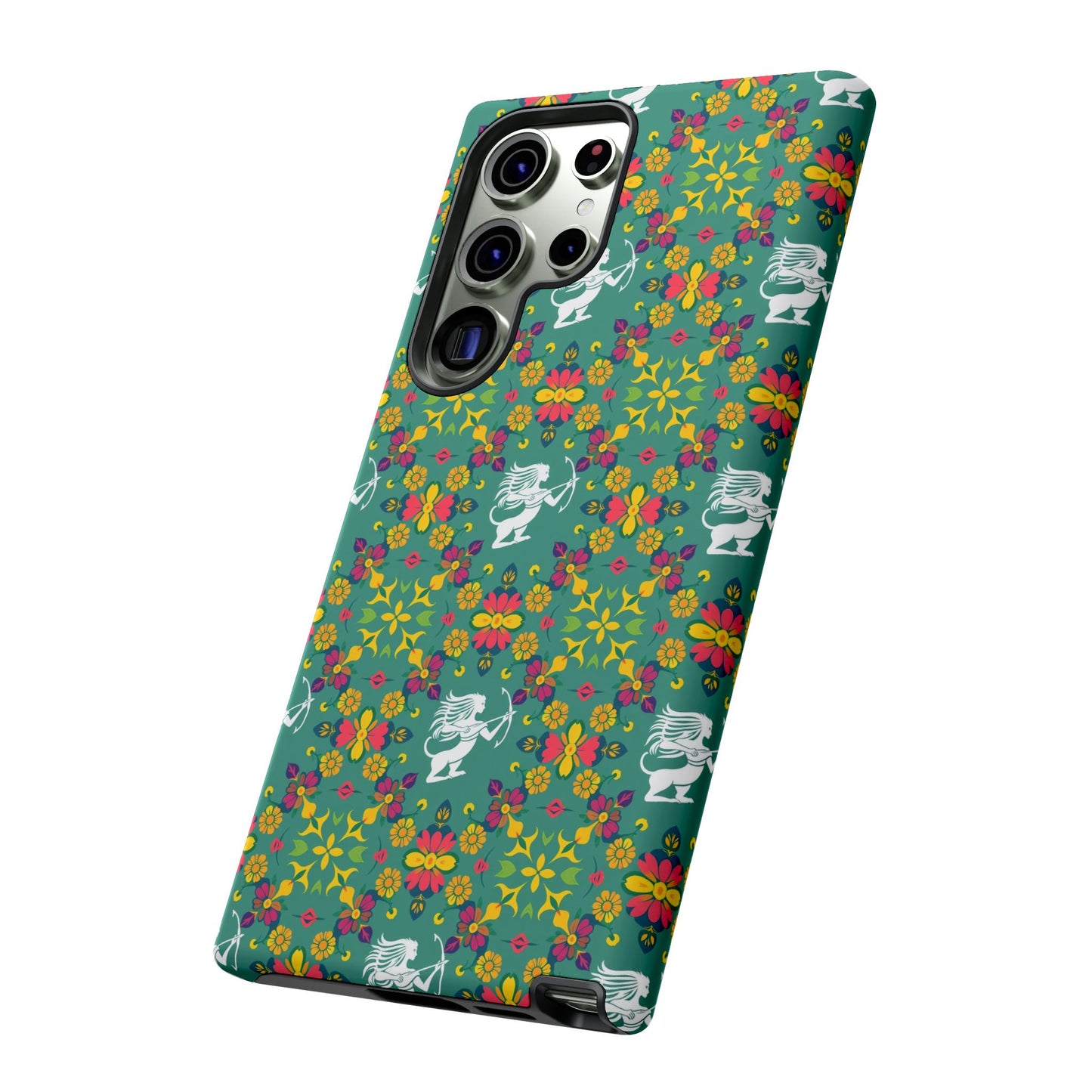 Tough Cases, Sagittarius, Zodiac, Flower Pattern