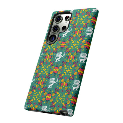Tough Cases, Sagittarius, Zodiac, Flower Pattern