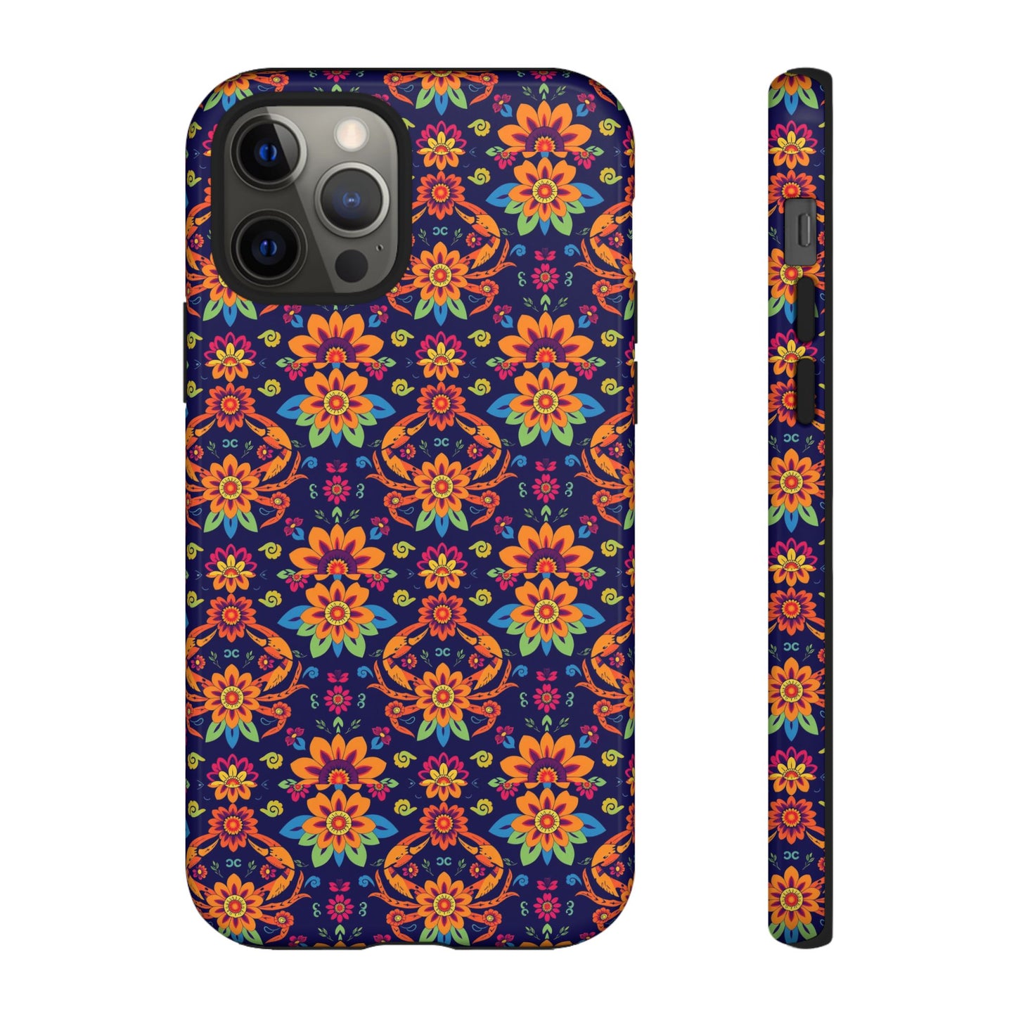 Tough Cases, Cancer, Zodiac, Flower Pattern