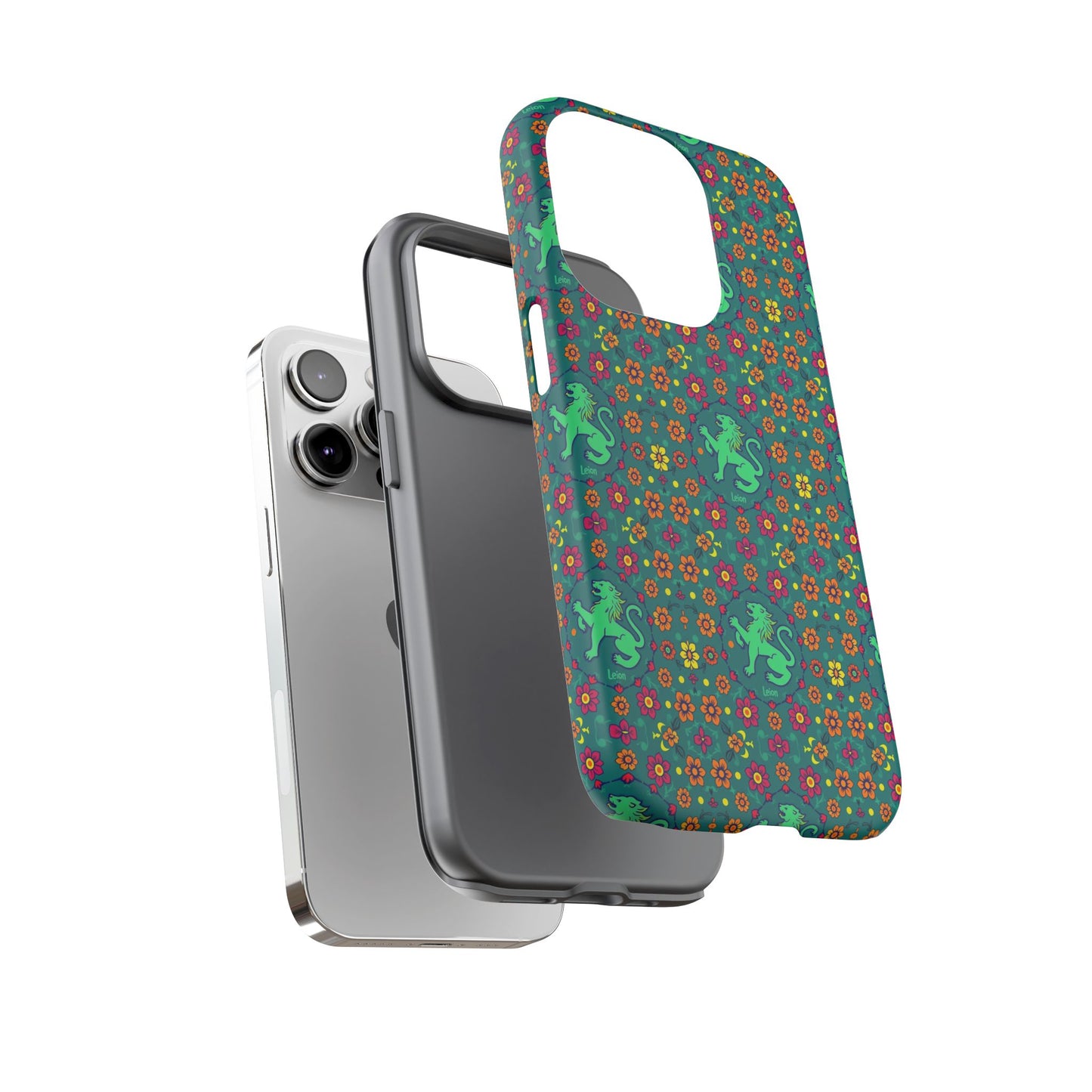 Tough Cases, Leo, Zodiac v3, Flower Pattern