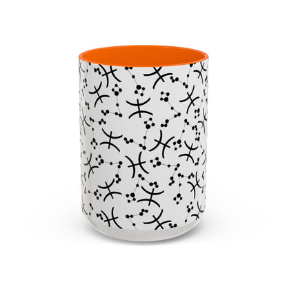 Accent Coffee Mug with the Pisces sign (11, 15oz)