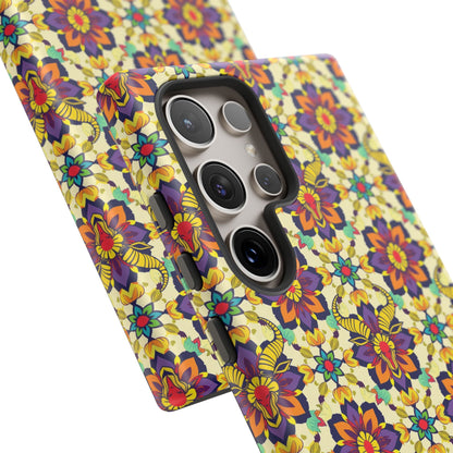 Tough Cases, Taurus, Zodiac v1, Flower Pattern