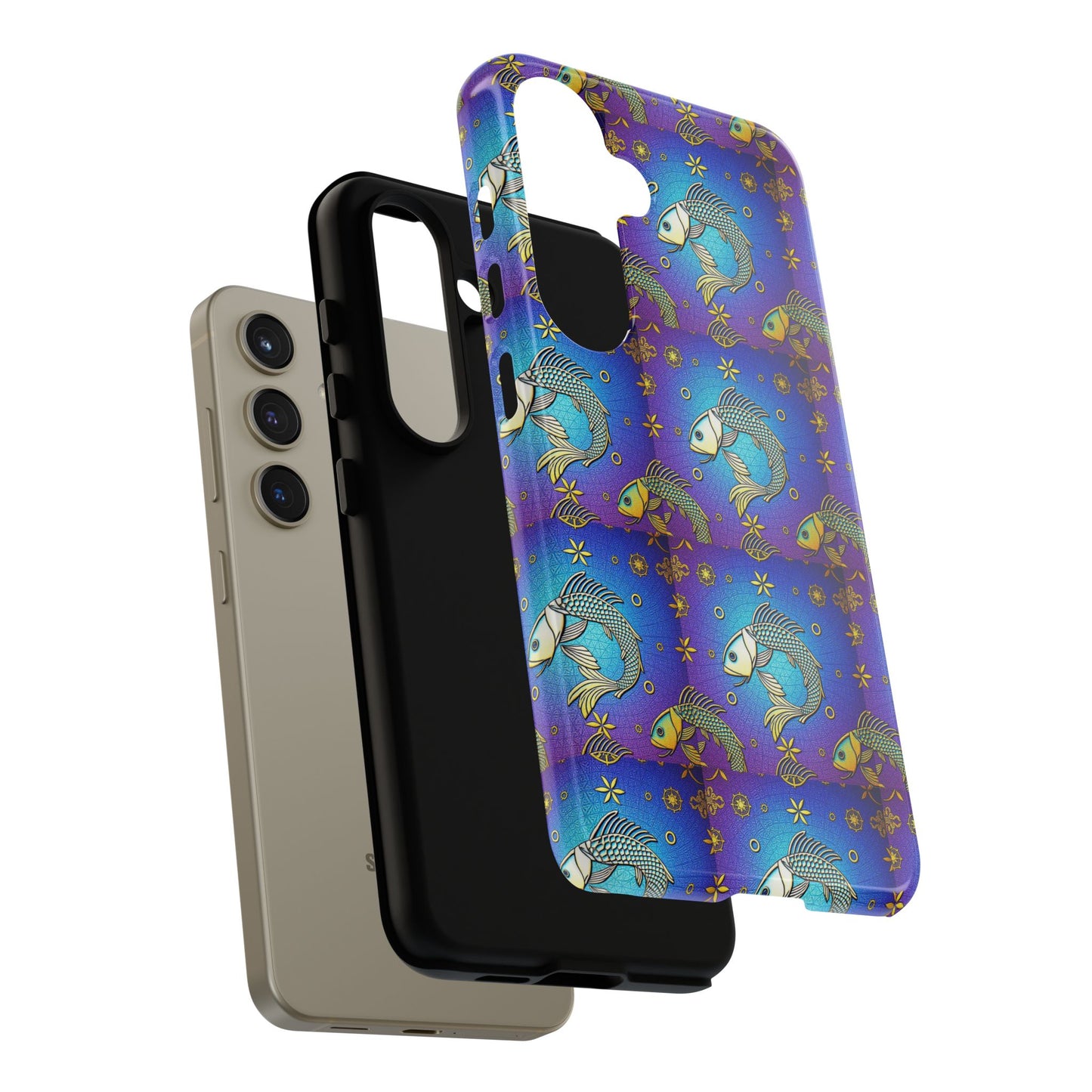 Tough Cases, Pisces, Zodiac v2, Metal Pattern