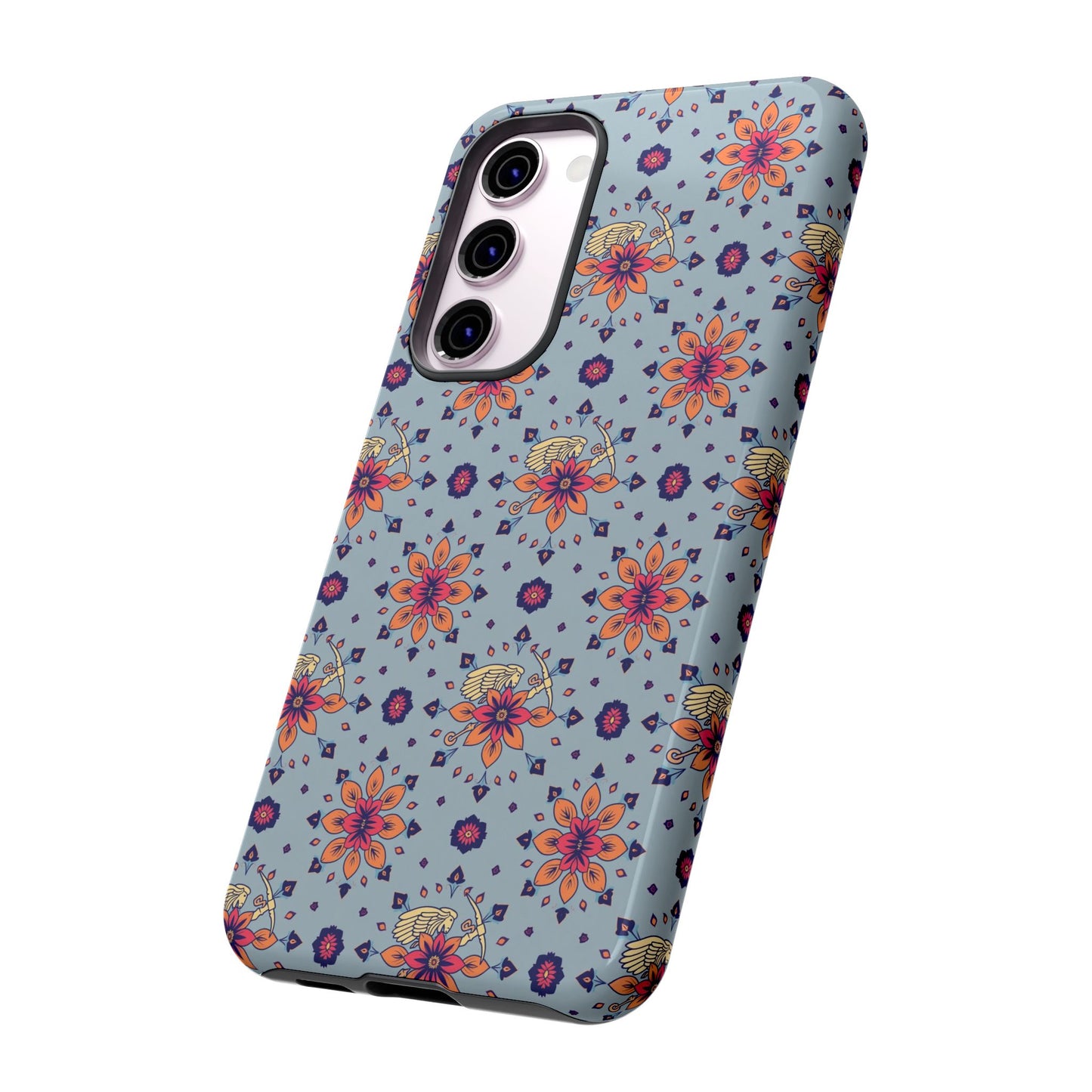 Tough Cases, Sagittarius, Zodiac v3, Flower Pattern