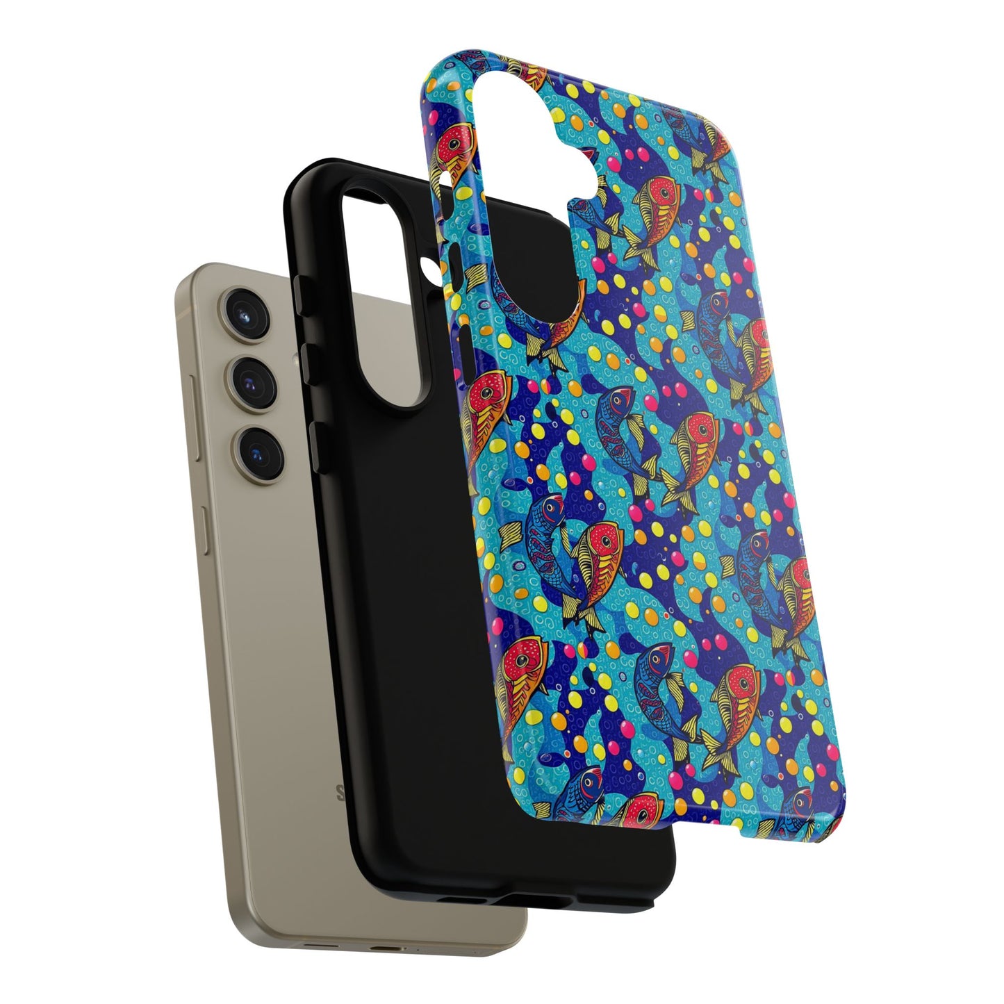 Tough Cases, Pisces, Zodiac v2, Bubble Pattern