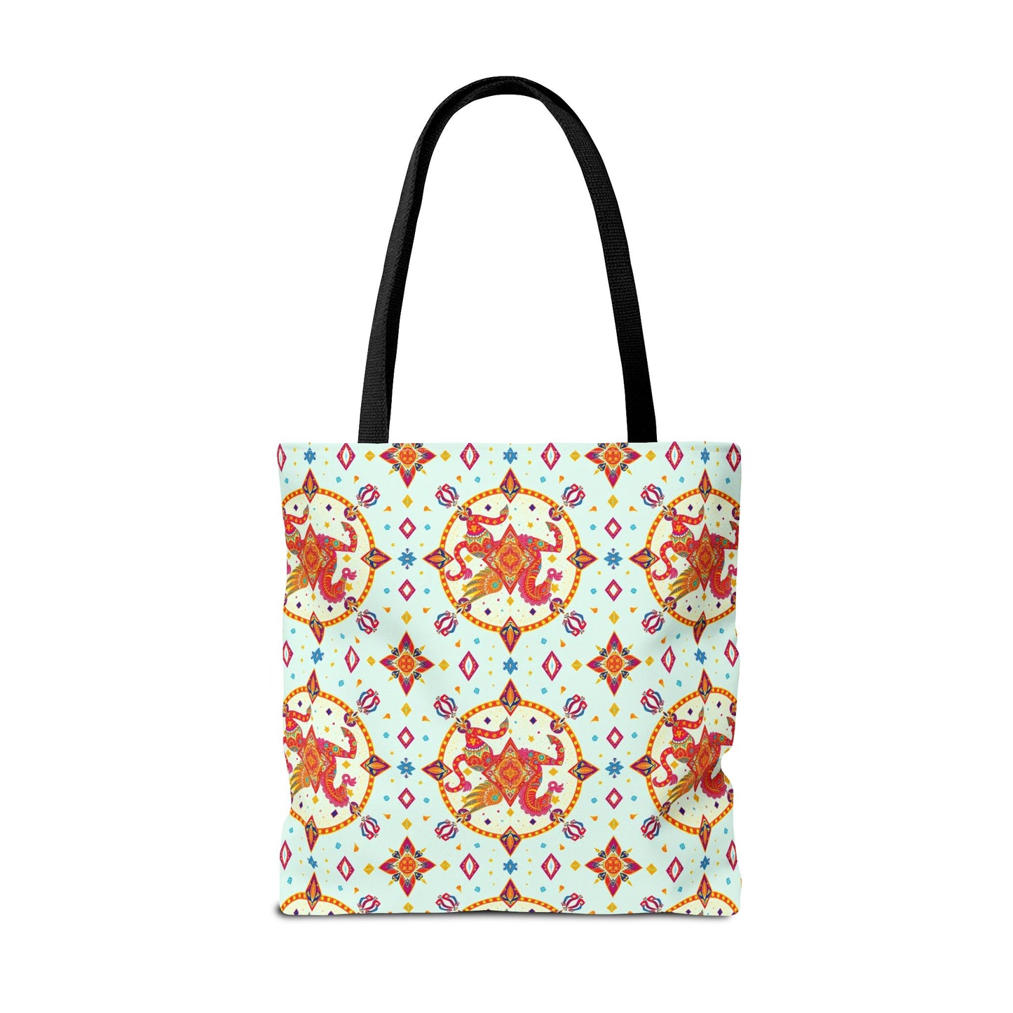 Tote Bag (AOP), Aquarius, Zodiac v1, Jewel Pattern