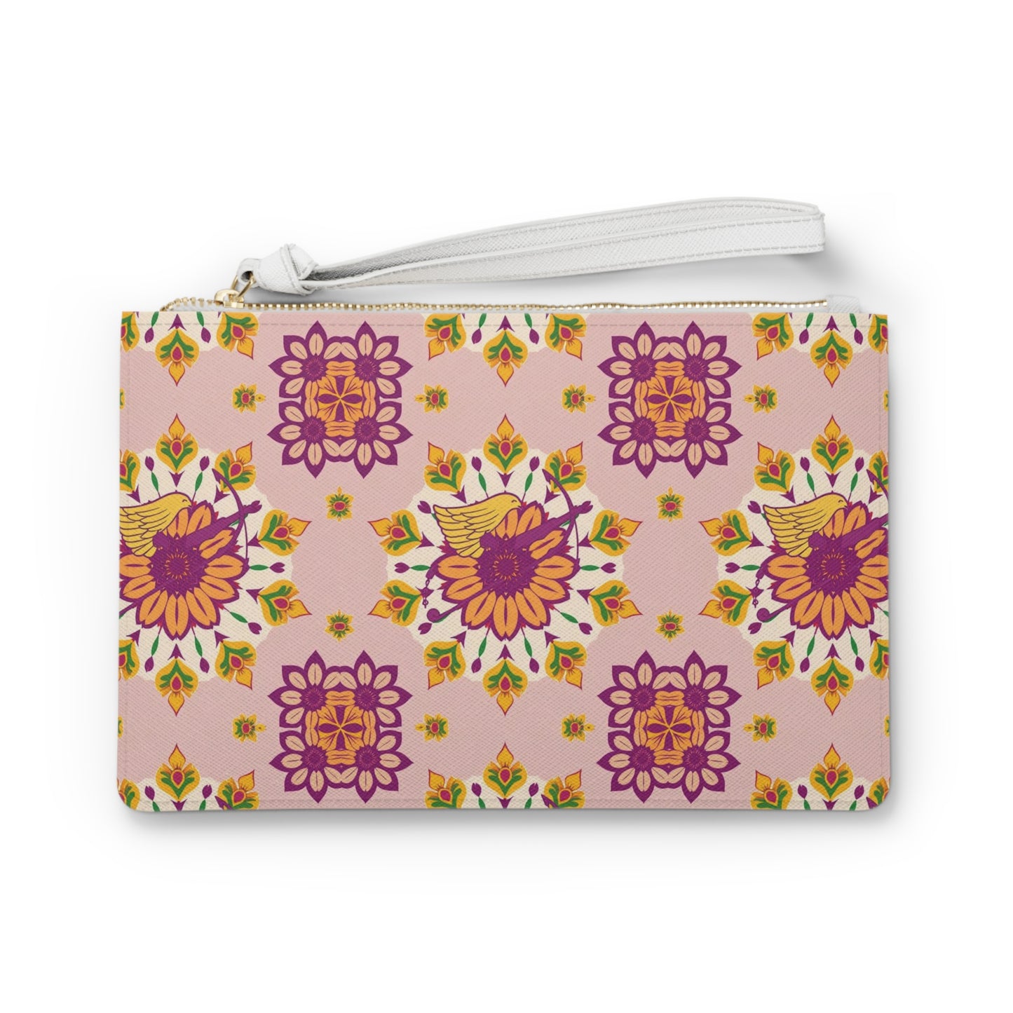 Clutch Bag, Sagittarius, Zodiac, Flower Pattern
