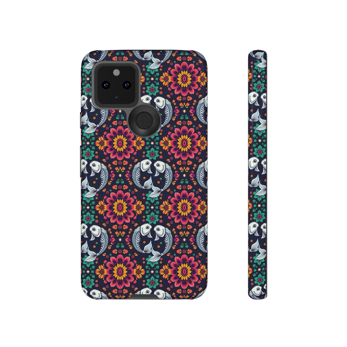Tough Cases, Pisces, Zodiac v4, Flower Pattern