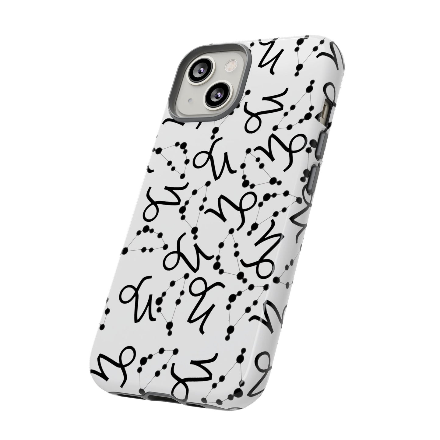 Tough Cases with the Capricorn Zodiac sign for iPhone, Samsung Galaxy, and Google Pixel devices