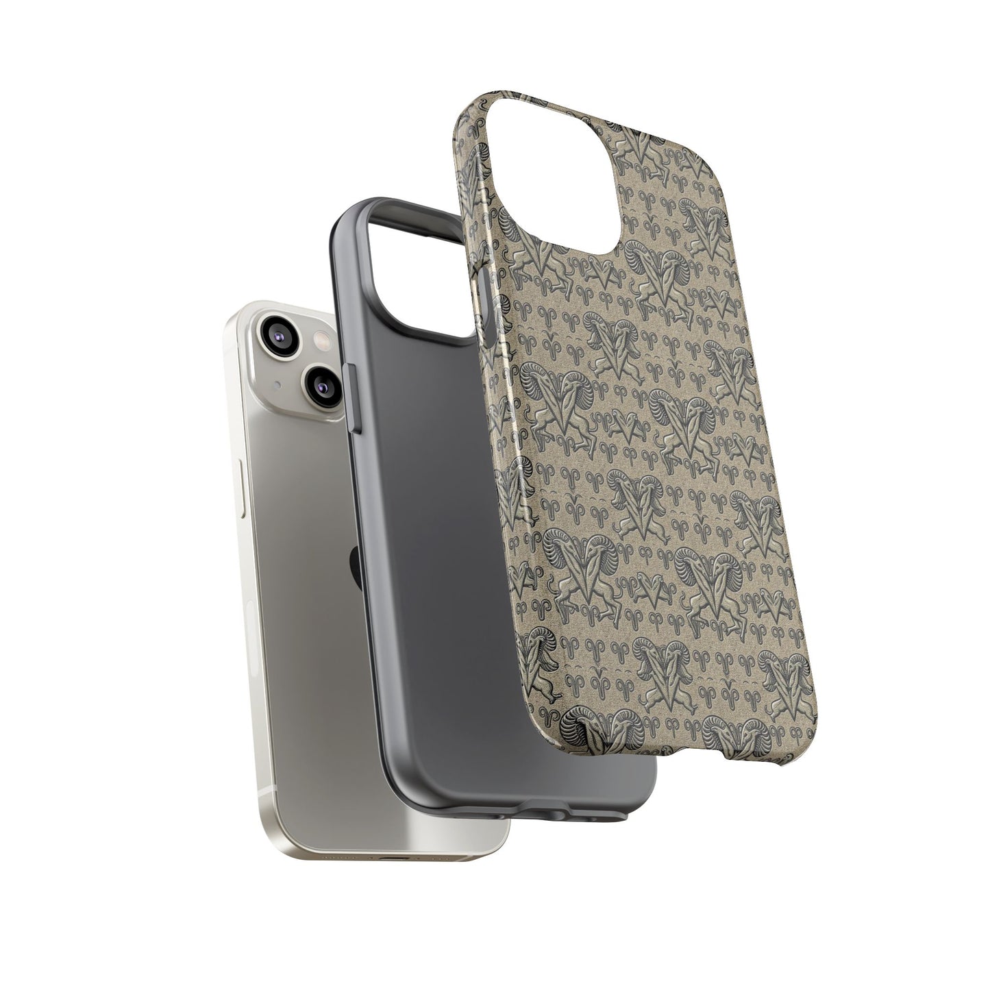 Tough Cases, Aries, Zodiac, Metal Pattern