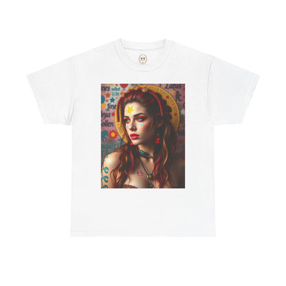 Unisex Heavy Cotton T-Shirt, Sagittarius, Zodiac, Sexy Art