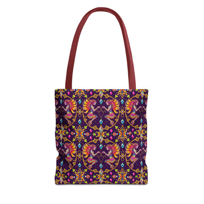 Tote Bag (AOP), Gemini, Zodiac, Jewel Pattern
