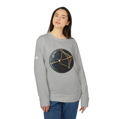 Adidas, Unisex Fleece Crewneck Sweatshirt, Sagittarius, Pop Art, Zodiac