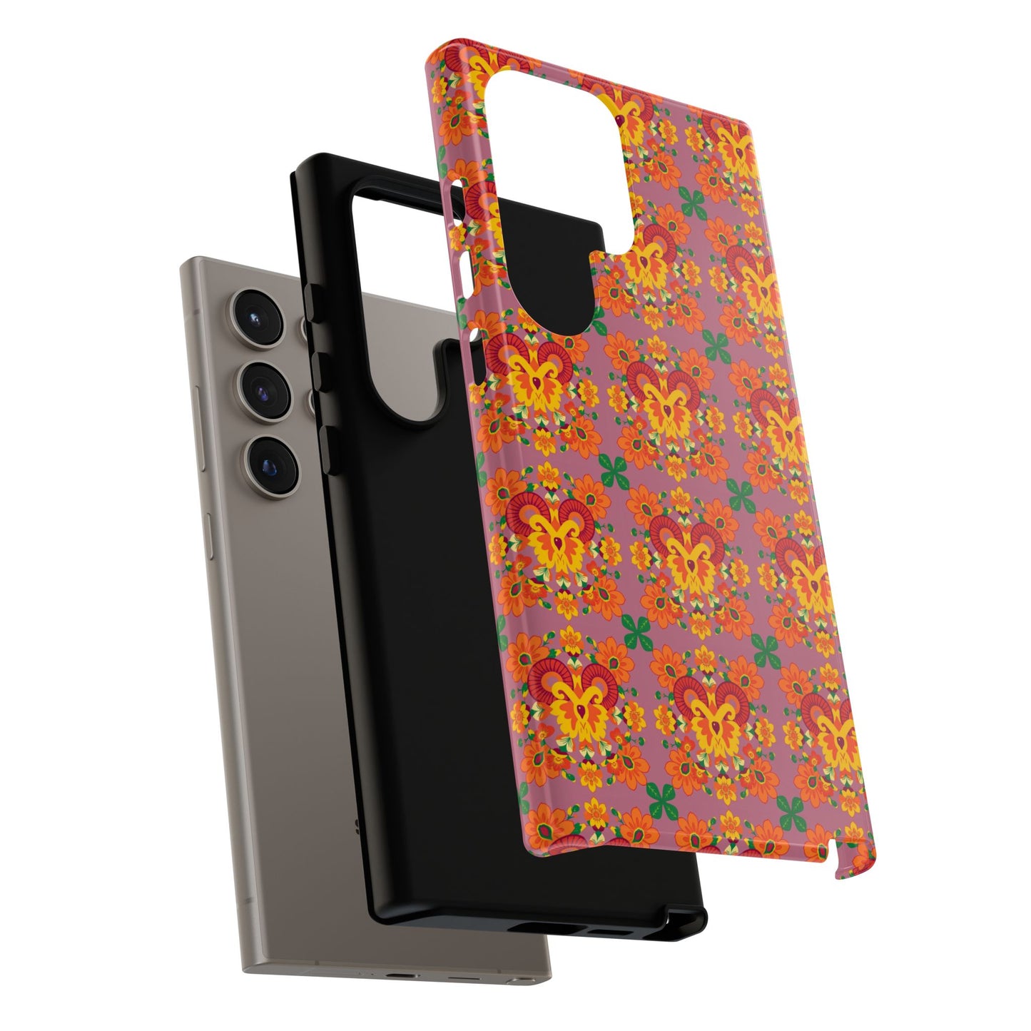 Tough Cases, Aries, Zodiac v1, Flower Pattern