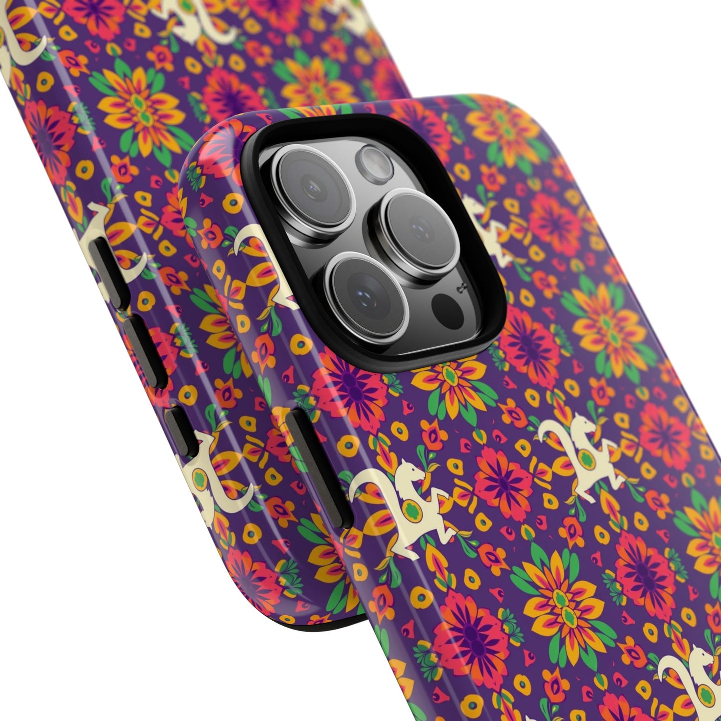 Tough Cases, Aquarius, Zodiac v1, Flower Pattern