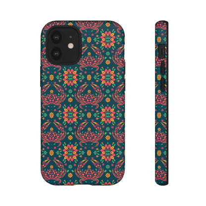 Tough Cases, Cancer, Zodiac v4, Flower Pattern