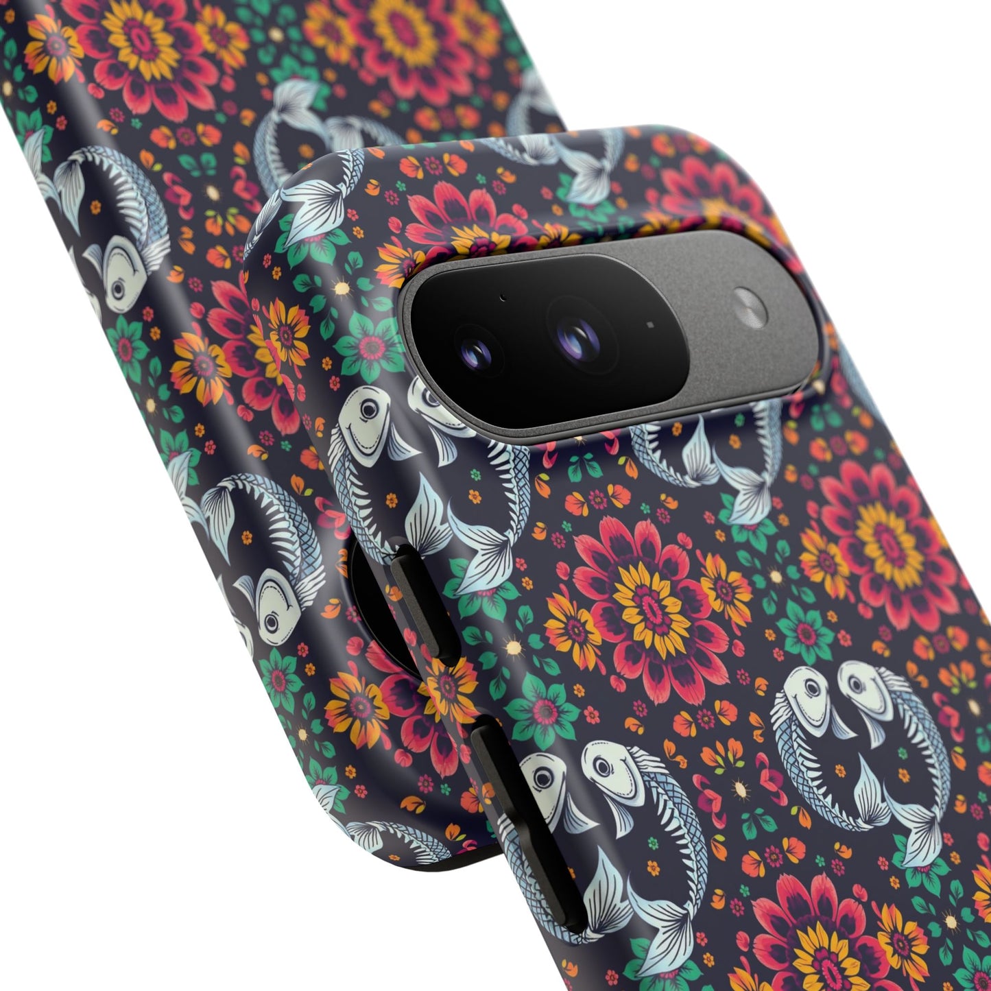 Tough Cases, Pisces, Zodiac v4, Flower Pattern