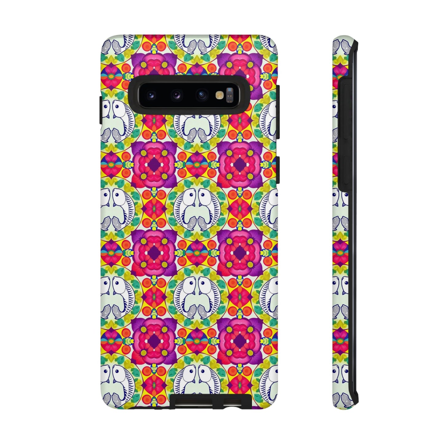 Tough Cases, Pisces, Zodiac v2, Flower Pattern