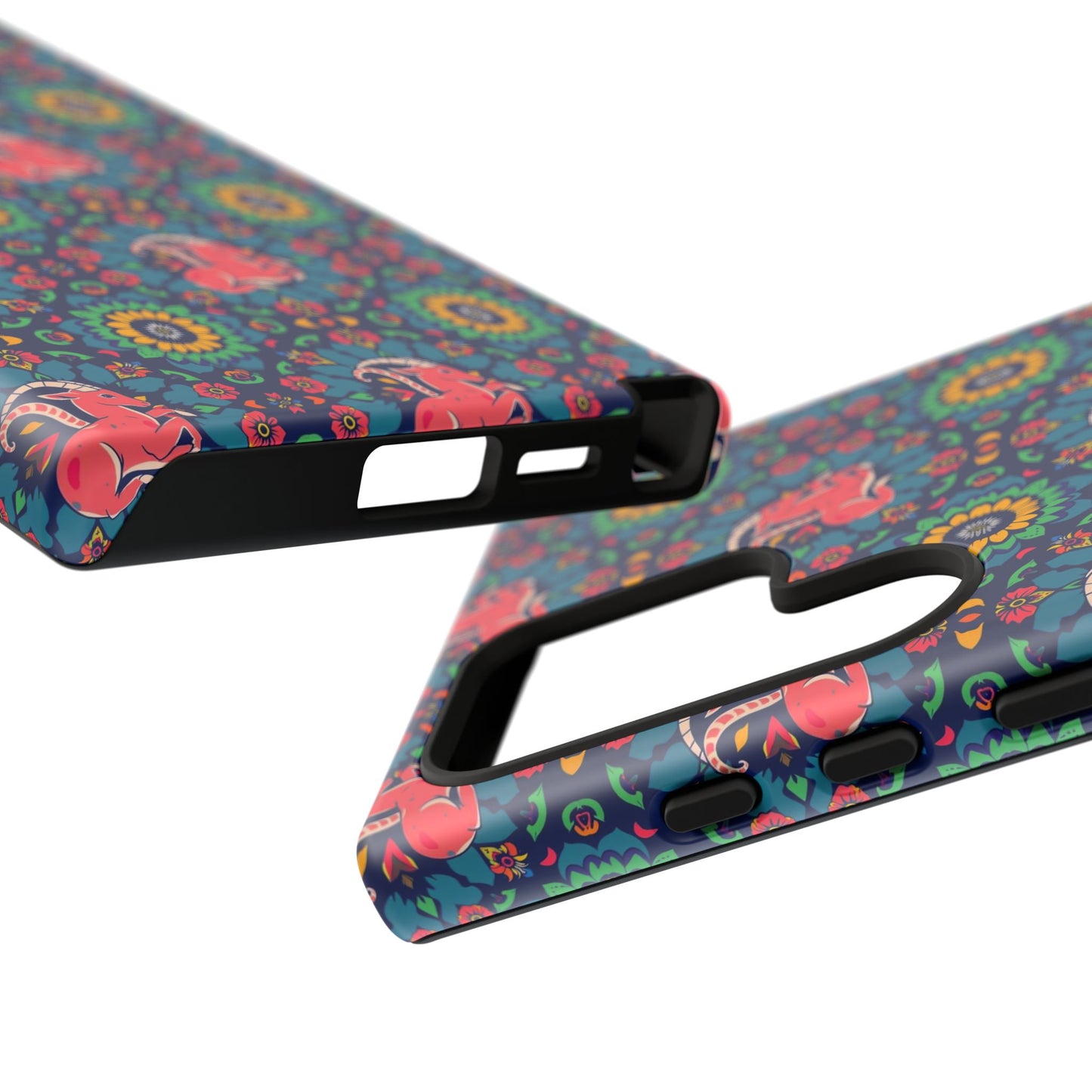 Tough Cases, Capricorn, Zodiac v1, Flower Pattern