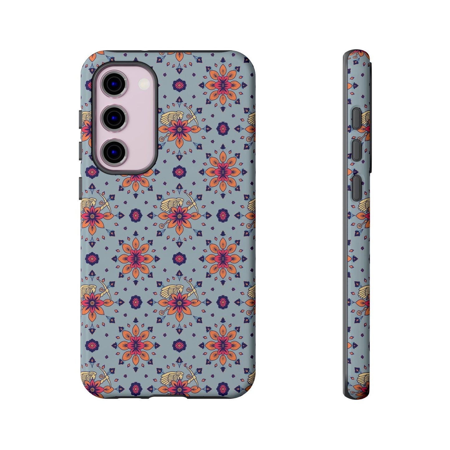 Tough Cases, Sagittarius, Zodiac v3, Flower Pattern
