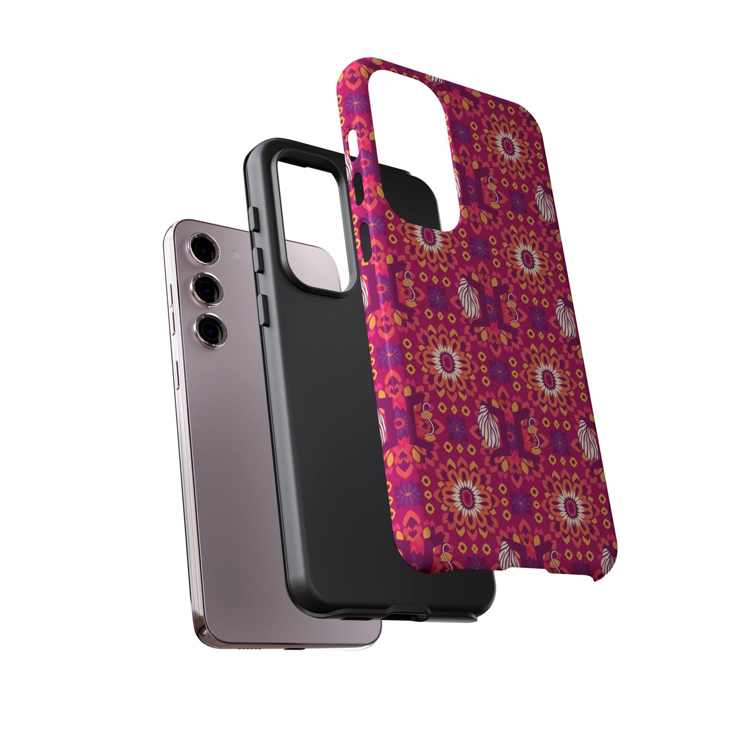 Tough Cases, Gemini, Zodiac v1, Flower Pattern