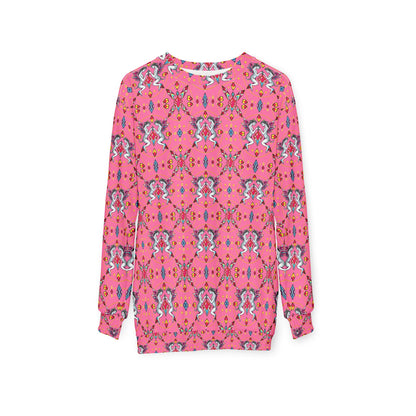 Unisex Sweatshirt (AOP), Gemini, Zodiac v3, Jewel Pattern