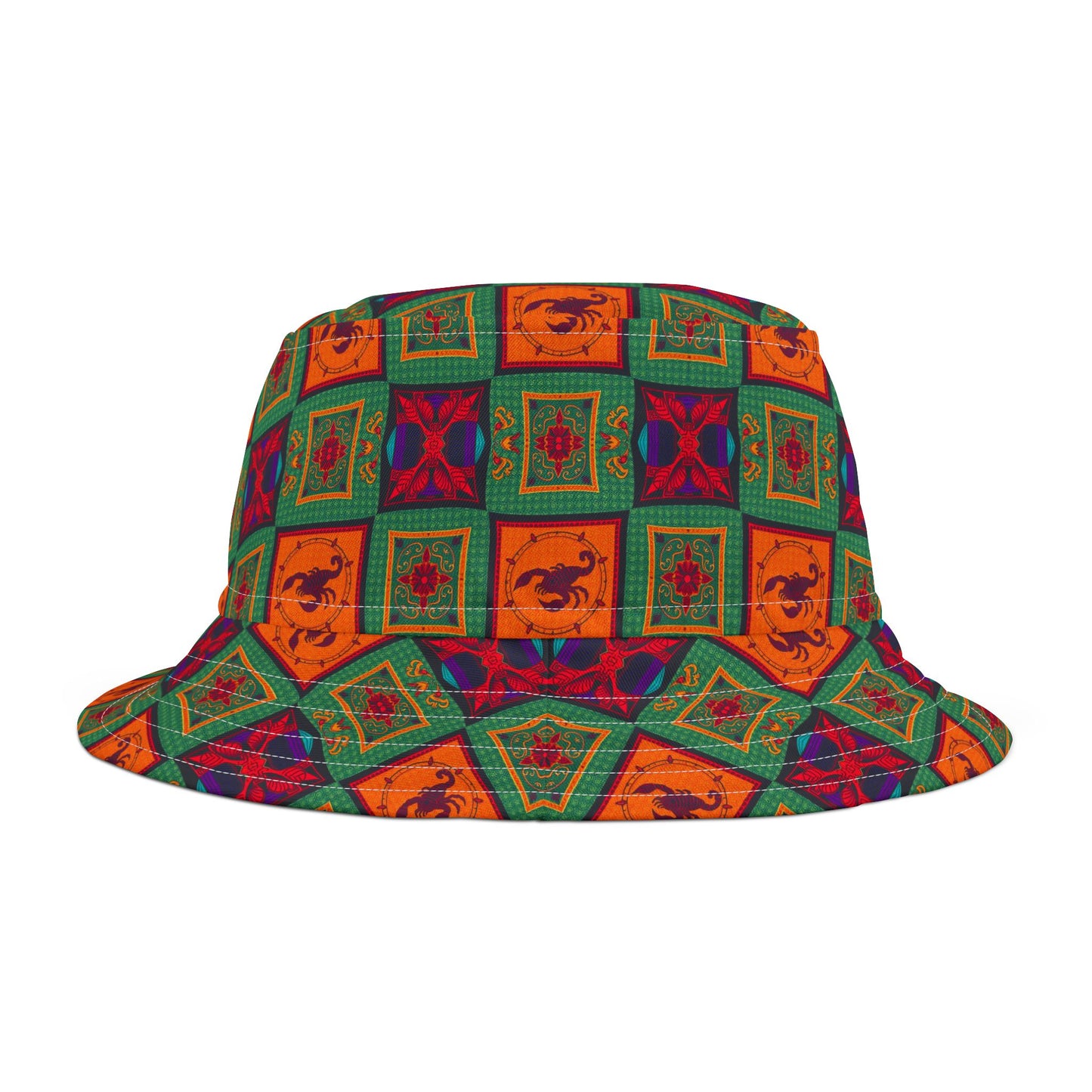 Bucket Hat, (AOP), Scorpio, Zodiac, Shape Pattern
