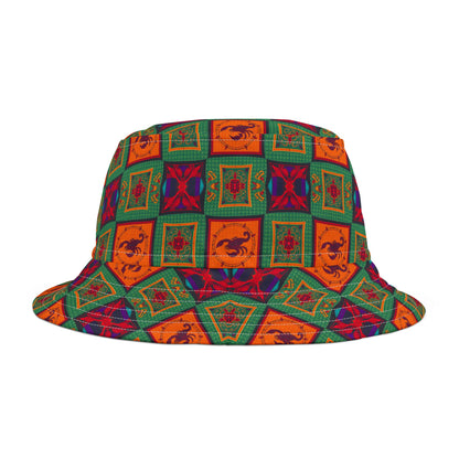 Bucket Hat, (AOP), Scorpio, Zodiac, Shape Pattern