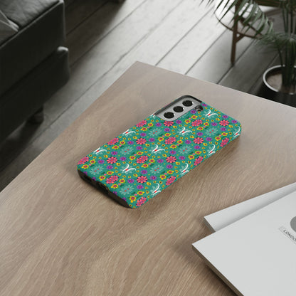 Tough Cases, Aquarius, Zodiac v4, Flower Pattern