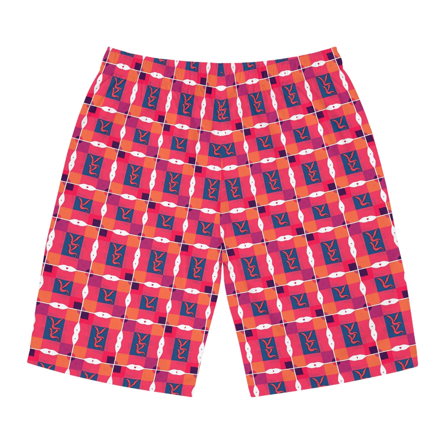 Men's Board Shorts, (AOP), Sagittarius, Zodiac, Shape Pattern