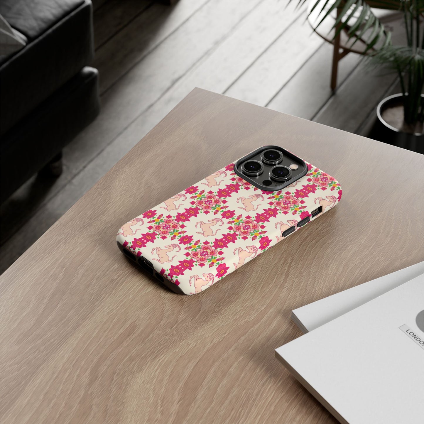 Tough Cases, Capricorn, Zodiac v3, Flower Pattern