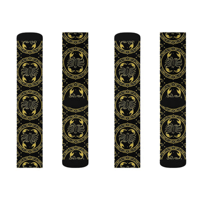 Sublimation Socks, Scorpio, Zodiac v1, Pattern